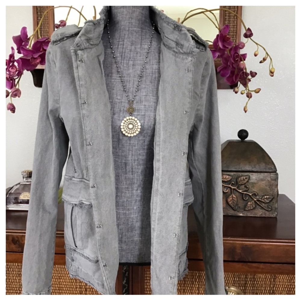 🆕Free People Last Dance Denim Jacket.  NWOT. - Picture 7 of 11